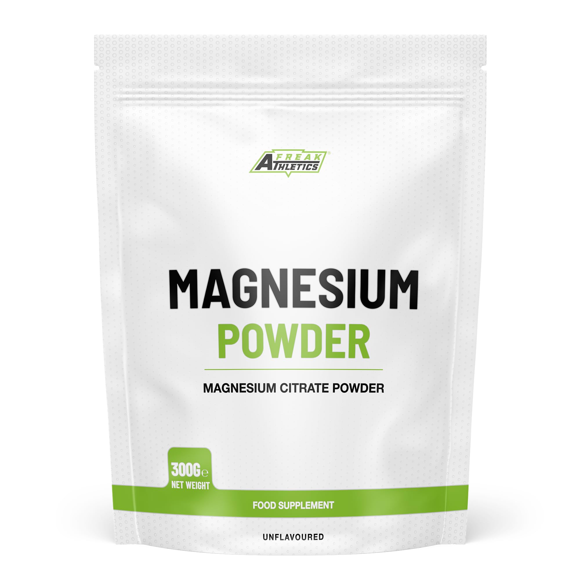 Freak Athletics Magnesium Powder 300g - Premium Fully Reacted Magnesium Citrate Powder Suitable for Men & Women UK Made