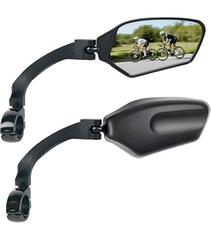 Generic 2 Rétroviseurs de vélo, guidon rotatif, miroir convexe, réglable à 360 ° à prix pas cher | Maroc