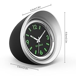 Linkstyle Car Clock, Stick on Dashboard Analog Car