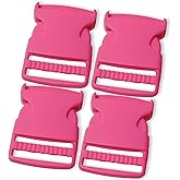 Sheriffdrink Buckles for Straps Set of 4 Pcs Plastic Buckle Clip Quick Side Release Plastic Fastener
