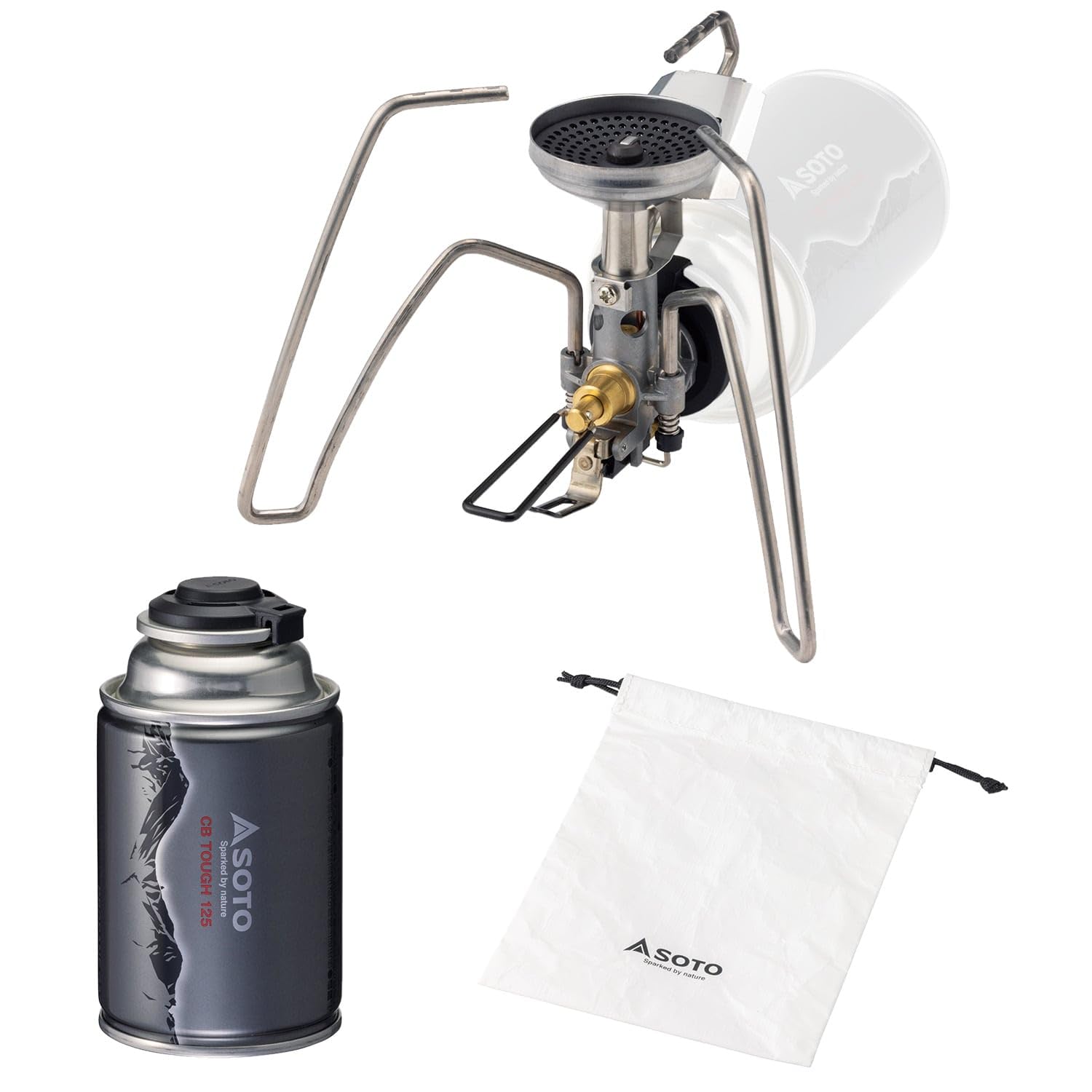 SOTO マイクロレギュレーター搭載シングルバーナー CB TOUGH 125セットの商品画像