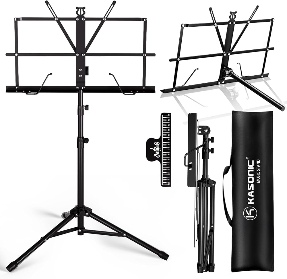 K Kasonic Lightweight Music Stand 2 in 1 Tripod and Desktop