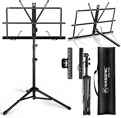K Kasonic Lightweight Music Stand 2 in 1 Tripod and Desktop