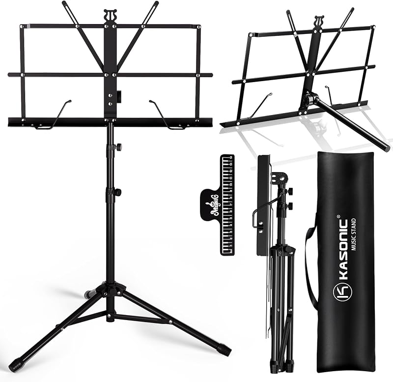 K Kasonic Lightweight Music Stand 2 in 1 Tripod and Desktop