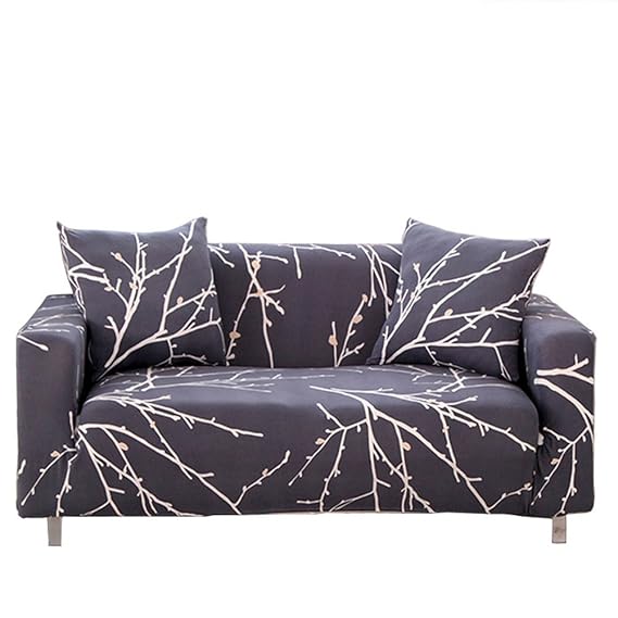 ENZER Sofa Schonbezug Stretch Elastischer Stoff Blumen Vogel Muster Sessel Doppelschlaf Couch Neue Kleidung, PET Hund Display