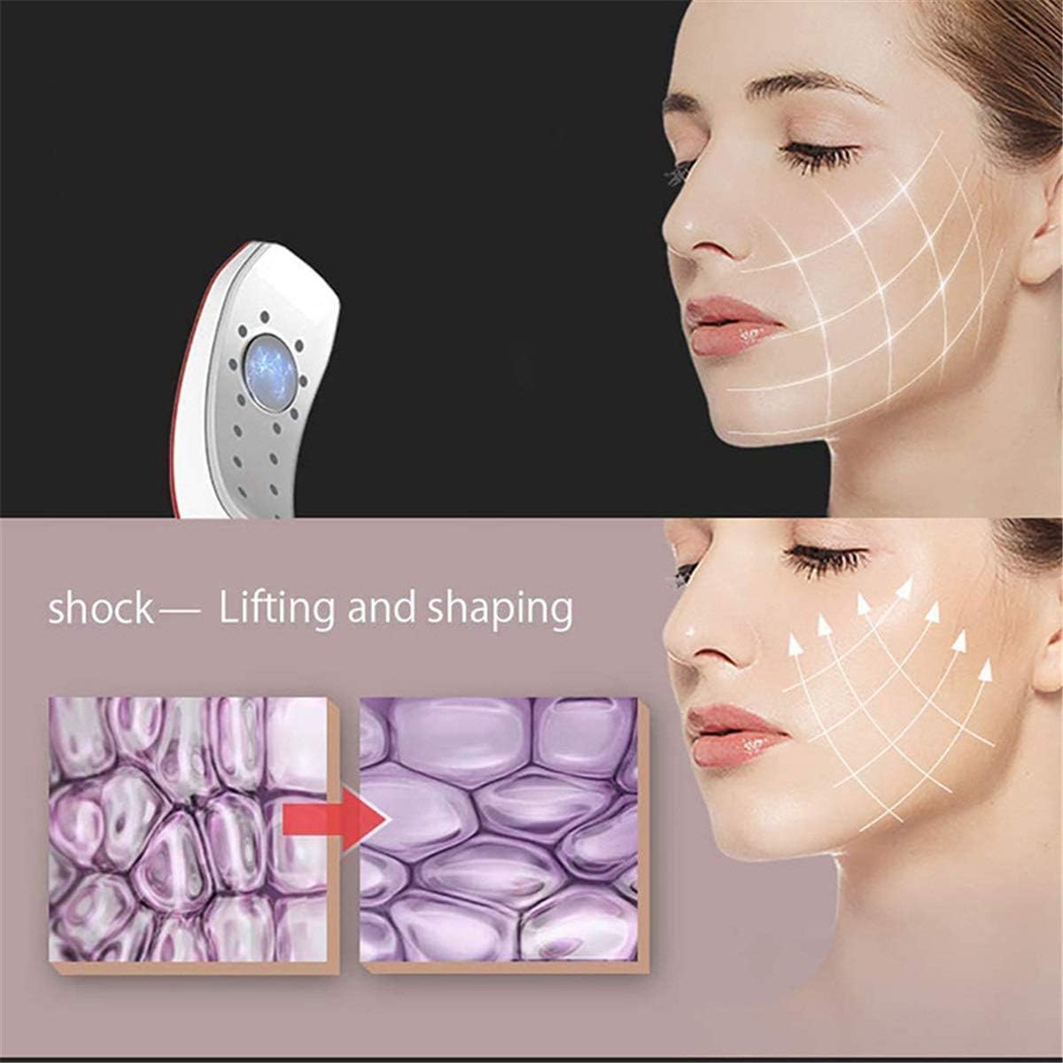 LI&muzi V-Face Shaping Massager Face Lifting Instrument Thin Beauty Machine Chin Lift Up Vibration Facial Belt: Home & Kitchen