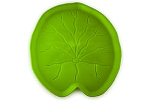 PET STANDARD PetStandard Premium Pet Food Tray - Dog and Cat Food Mat with Green Leaf Design - Best for Catit and Drinkwell Water Pet Fountains. Fountain Not Included