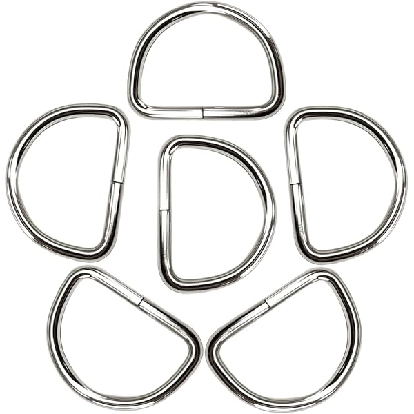 Amazon.com: YaHoGa 10PCS Metal D Ring 2 Inch Satin Nickel
