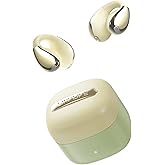 Linklike 2026 New Open Ear Earbuds Bluetooth 6.0, Hi-Res LDAC, Patented Z-Structure for 0-Pressure Comfort, AI Clear Calls, Ultralight 5g 40H+ Battery IPX5 Wireless Silicone Clip-on Headphones, Green