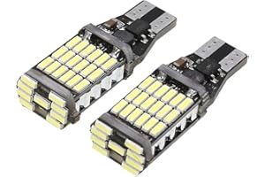 Cannonfish 921 LED Bulb Reverse Light,921 912 906 W16W T15 LED Bulbs,Non-polarity Upgraded 921 Bulbs and 6000K High Bright （Pack of 2）