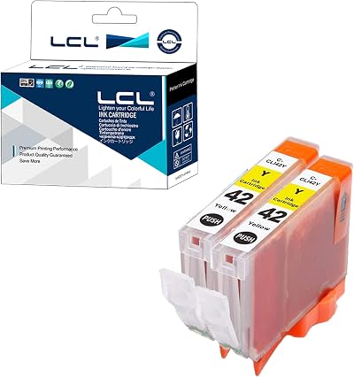 LCL Compatible Yellow Ink Cartridge CLI-42 for Canon PIXMA Pro-100 Pro-100S (2