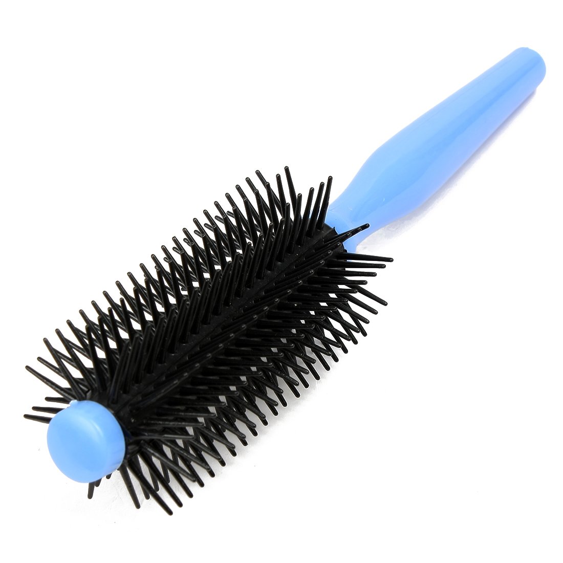 uxcell Plastic Blue Handle Hair Brush Salon Styling