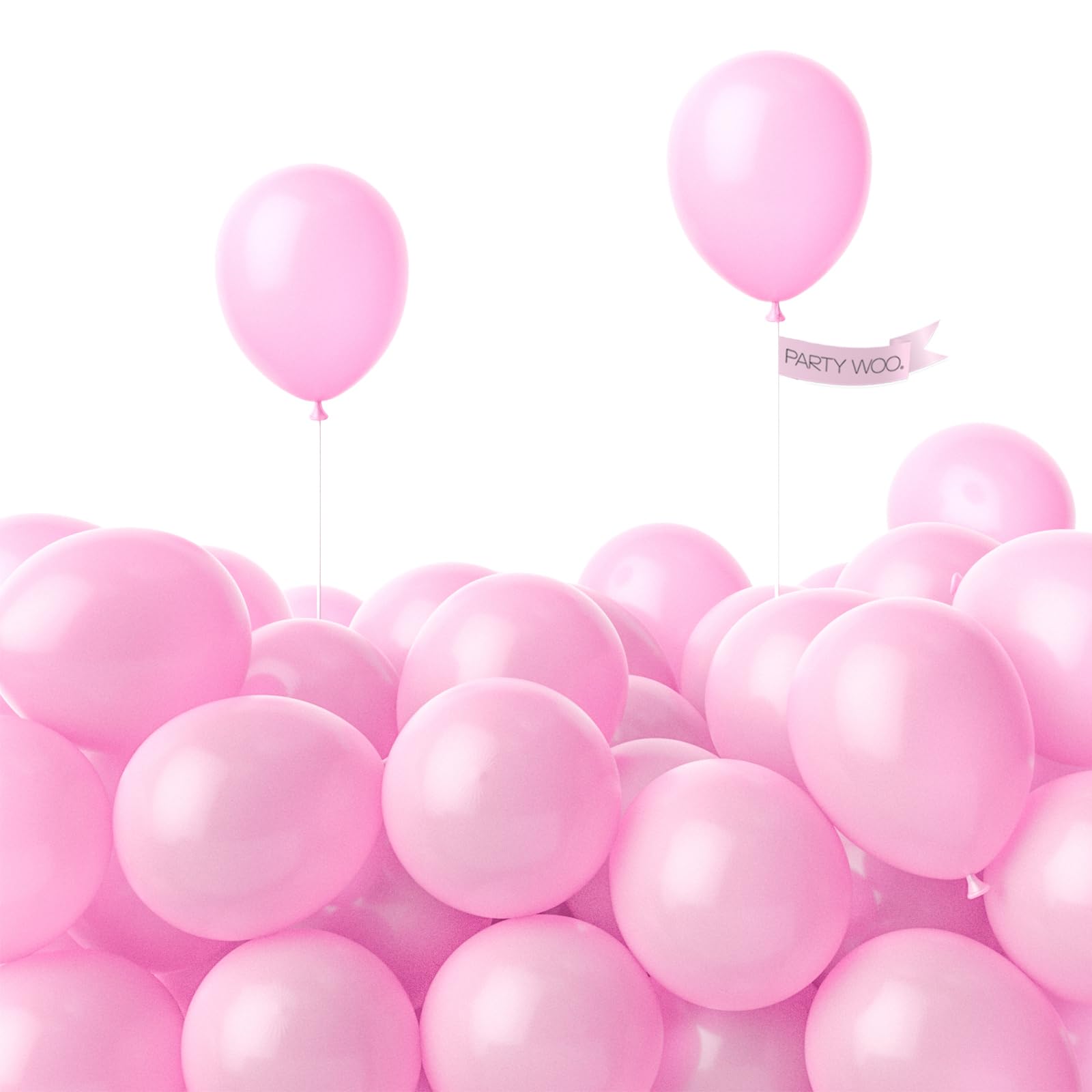 Photo 1 of PartyWoo Light Pink Balloons 120 pcs 5 Inch Small Mini Pearl Pastel Baby Pale Pink Latex Balloons for Baby Shower Gender Reveal Valentine's Day Wedding Princess Birthday Party Decorations Pink-Z29