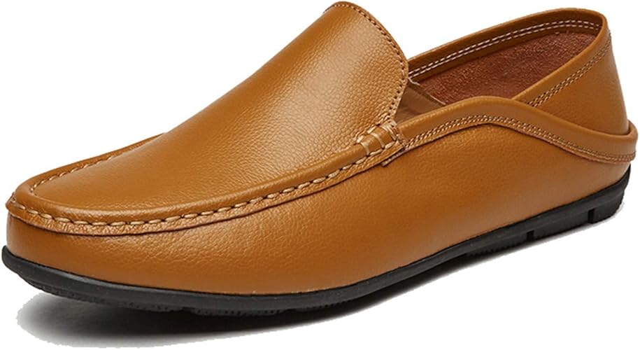 mens soft leather boat shoes