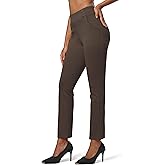 Willit Women's Yoga Dress Pants Stretch Business Work Casual Pants High Waisted Cropped Office Pants 27"