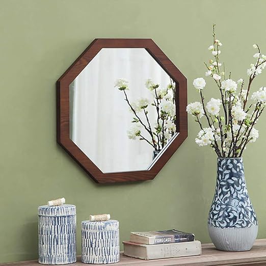 Qjjml Flur Spiegel Modern Flur Spiegel Flurspiegel Modern Amerikanische Kreative Holz Amazon De