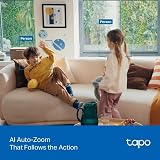 Tapo C250 4K 8MP Pan Tilt Indoor Security Camera AI Auto Tracking Night Vision view 3
