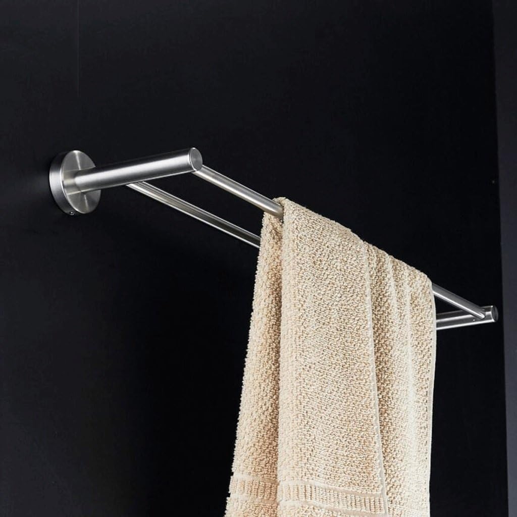 YHJ Towel rack Stainless Steel Wire Drawing Single Rod Double Rod Towel Bar