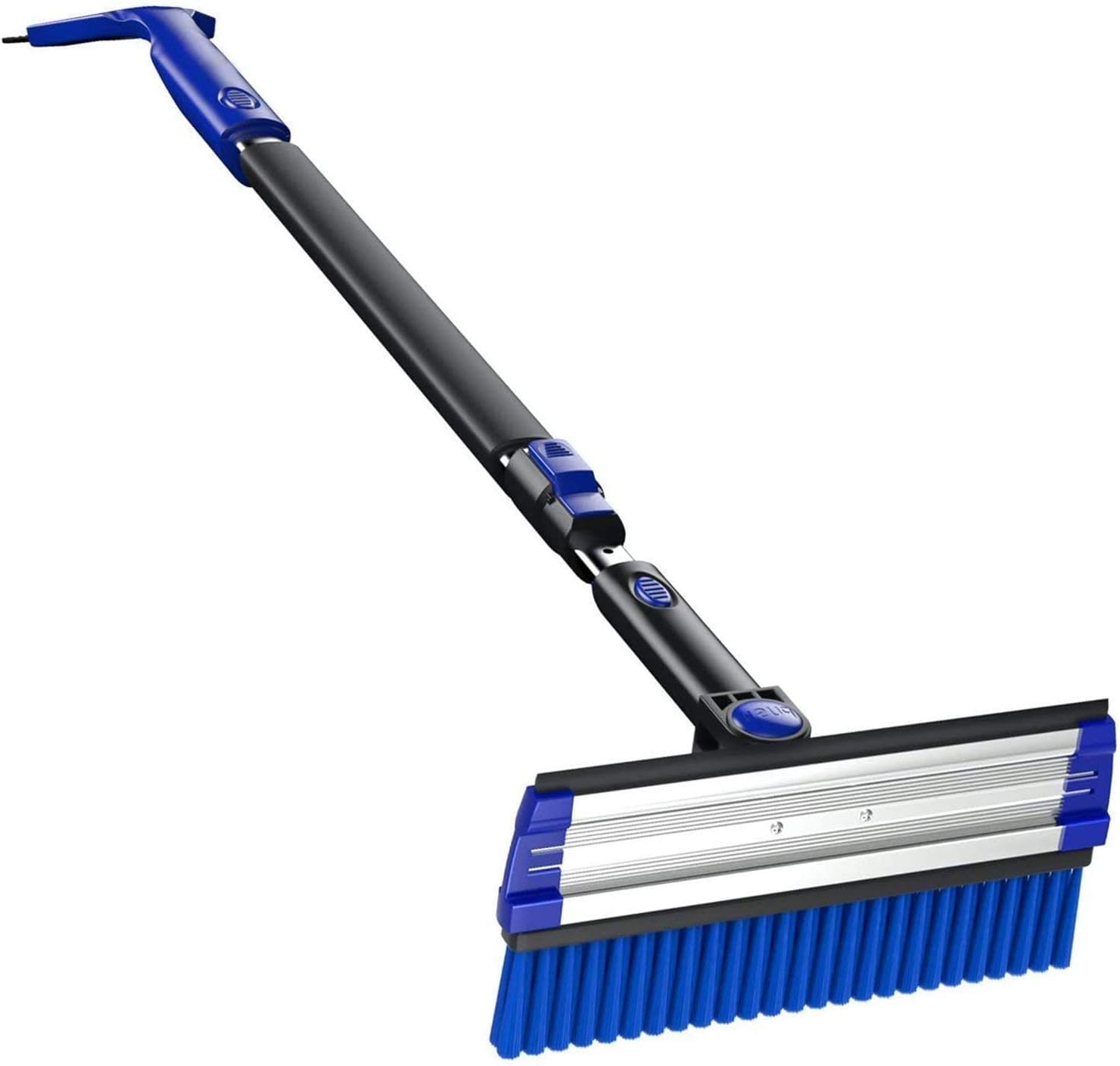 Boxgear 49" Extendable Car Snow Brush with Squeegee and Ice Scraper, 360 Degree