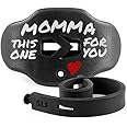 SLEEFS Football Mouth Guard - Youth Mouthguard with Strap - Lip/Teeth Protector Mouthpiece - No Boil - for Youth/Adults, Maximum Air Flow, for All Sports - Momma This One for You in Black