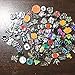 Floating Locket Charm Lanyard Twist Screw Open with Badge ID Holder Keychain Name Stainless Steel 30 Inch Necklace Rolo Chain W/No Repeat 50pcs Floating Charms Lot (Random) + Gift Box (Twist Style)
