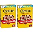 Cheerios Cereal, Limited Edition Happy Heart Shapes, Heart Healthy Cereal With Whole Grain Oats, Large Size, 12 oz (Pack of 2)