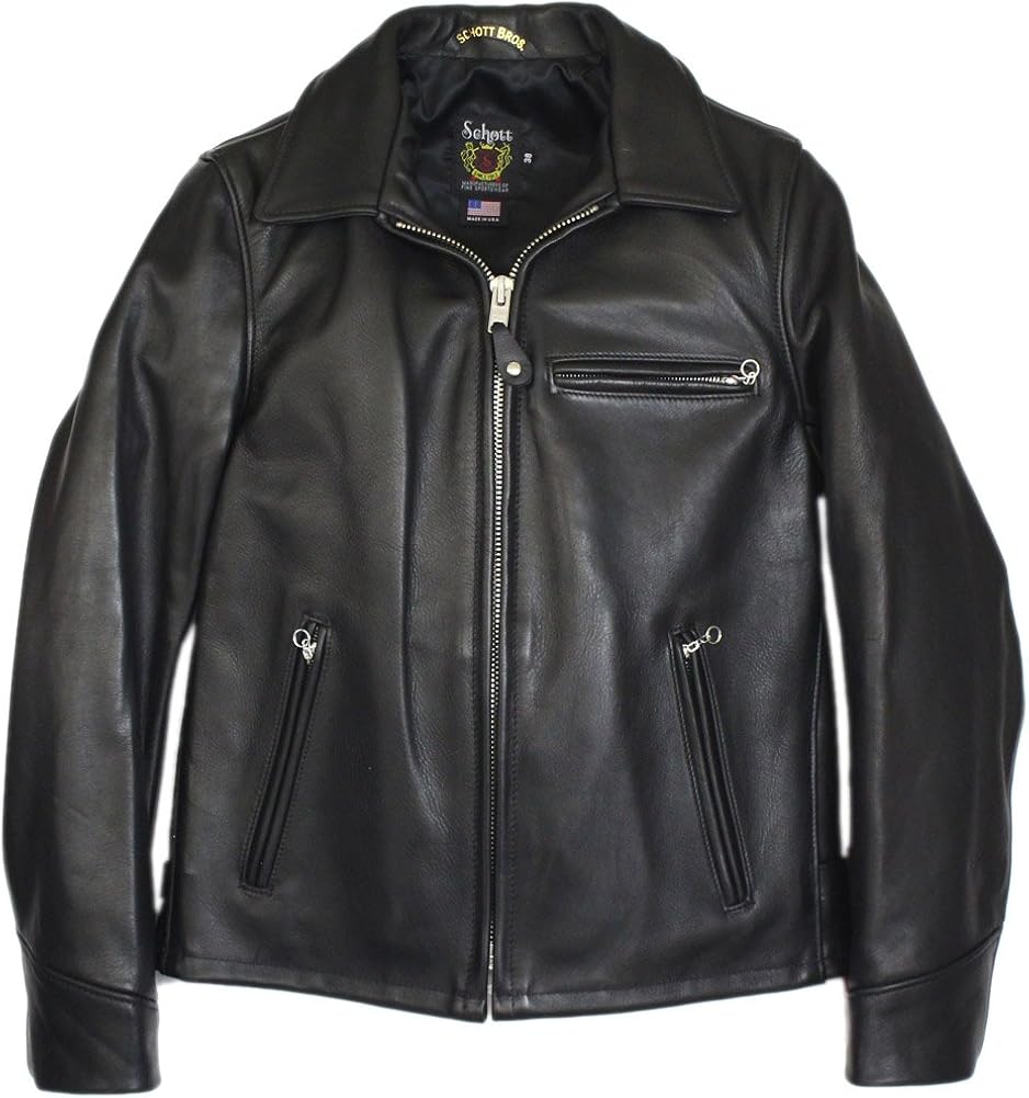 schott leather trucker jacket