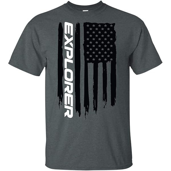 WheelSpinAddict Men's Land of The Free American Flag T-Shirt