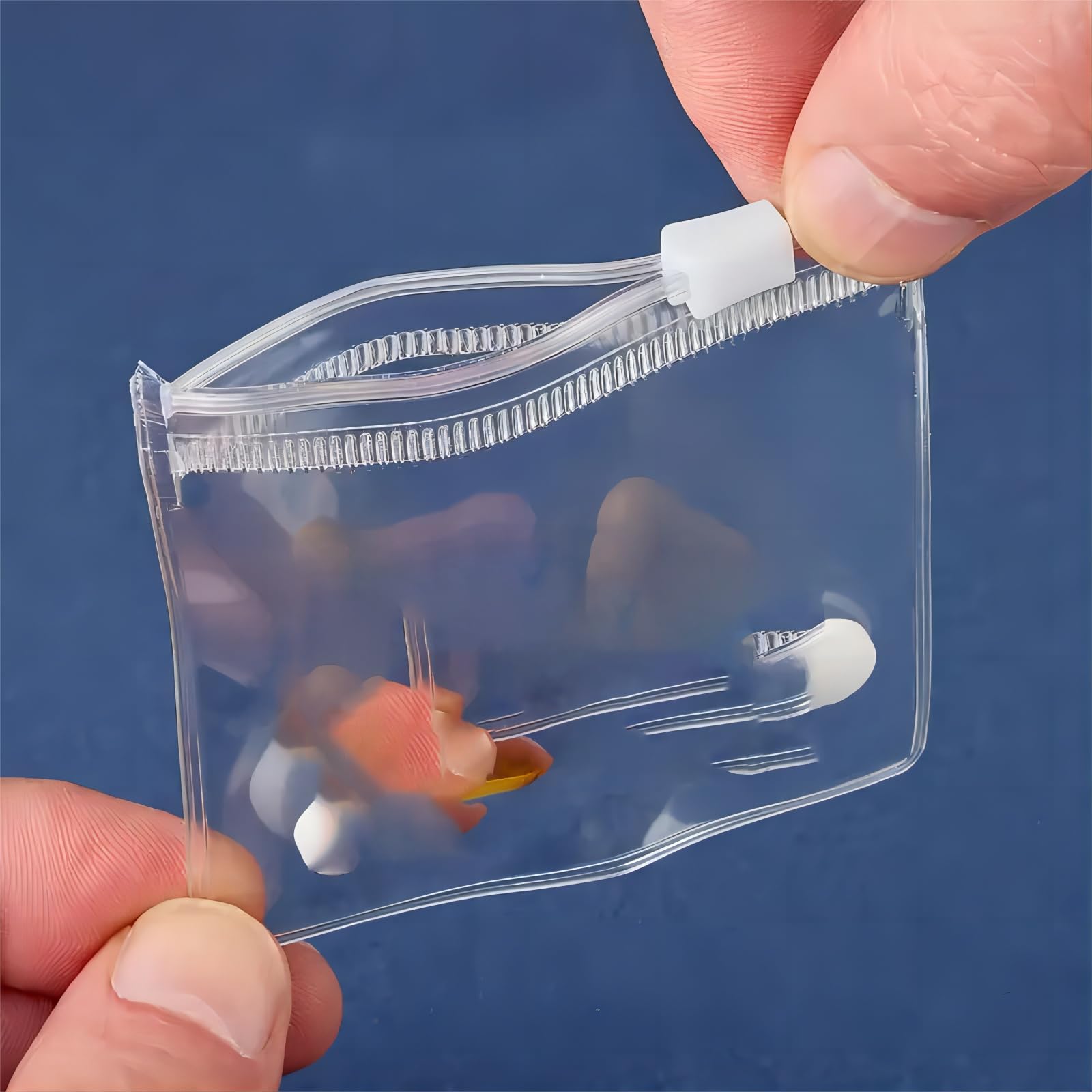 Photo 1 of 20PCS Storage Bags, Reusable Zipper Pouches for Jewelry, Small Items, 3.15x3.15in Travel Essentials Hand Washable, Portable Organizer Bags, Travel Organizer Zippered Storage Durable Plastic