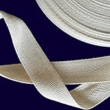 Clothing BFF 100% Cotton Twill Tape NATURAL 100 YDS/ROLL - 1/2