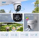 Tapo C500 1080P HD Outdoor Pan Tilt Security Camera Person Detection IP65 Alexa view 2