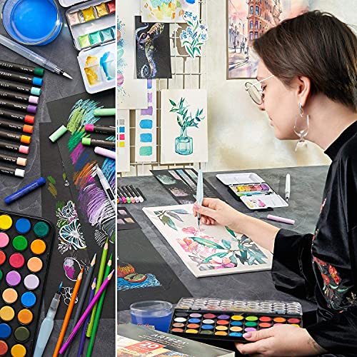 Arteza Art Set, Includes Assorted Watercolors, Graphite and Colored