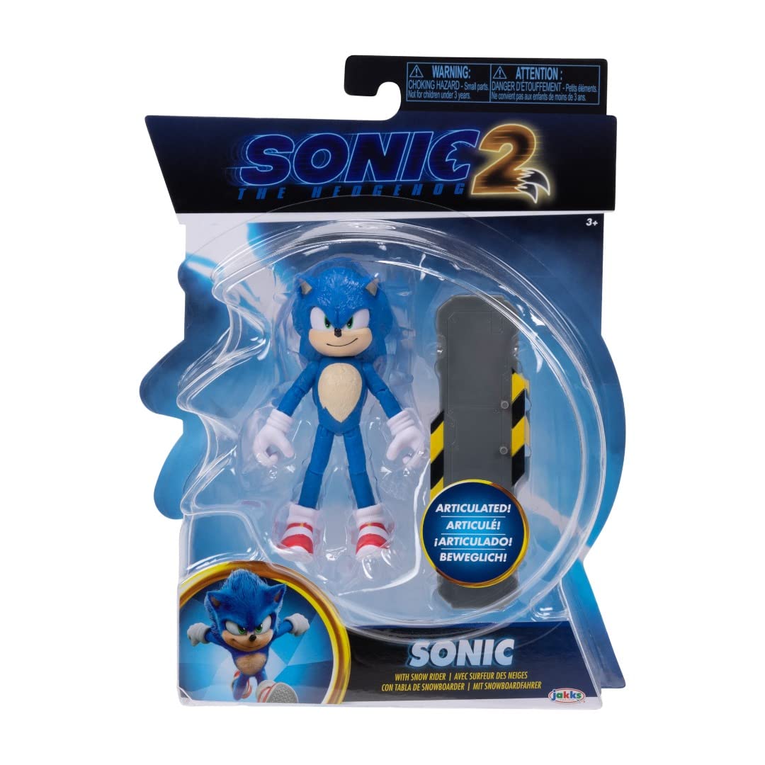 Sonic the Hedgehog 2 The Movie 4" Articulated Action Figure Collection (Sonic) — image 1