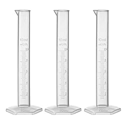 uxcell Plastic Graduated Cylinder, 10ml Measuring
