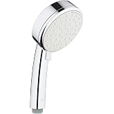 GROHE 2757120E Tempesta Cosmopolitan 2-Setting Handheld Shower Head, Rain Jet Settings, Starlight Chrome
