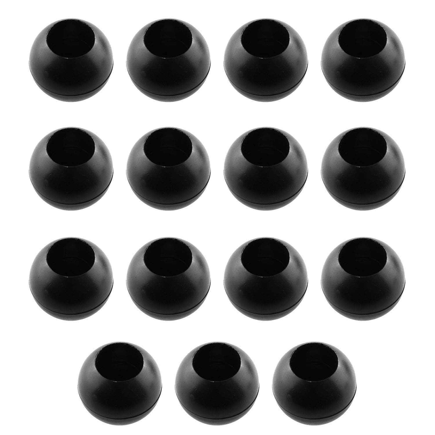JCBIZ 15pcs 8mm Plastic Ball for Elastic Rope Multi-Function Tent Jump Bed Fixed Binding Ball Rubber Rope Ball Head Bungee Toggle Balls Hardened Plastic End Locks