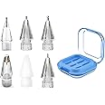 Replacement Pencil Tips for Apple Pencil Pro, Fine Point Metal Tip for Apple Pencil 2nd Generation and 1st Generation/Apple Pencil USB-C Wear-Resistant & Precise Control ipencil Tips Sets with Case