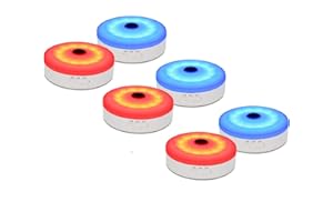 BASON LIGHTING Tap Light, Push Light, LED Puck Lights with Remote, Wireless RGB Rechargeable Puck Light, Night Lights for Closet, Bedroom, Under Cabinet, Wall, 6Pack.