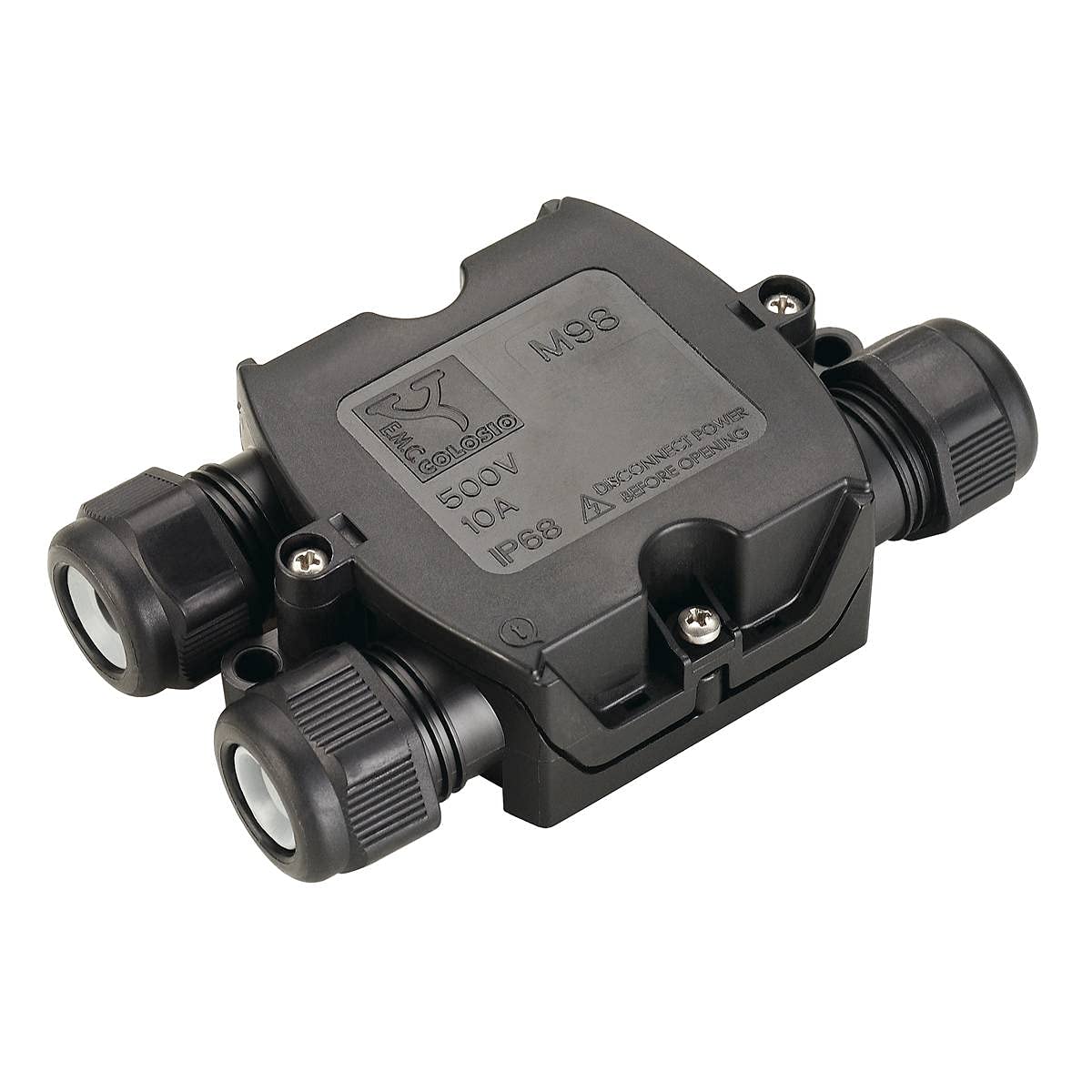 SLV Electrical Components IP 68 T-Connection Box / IP68 Black