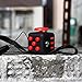 Balai Mini Fidget Cube Toy With Keychain Relieve Stress Anxiety And Boredom Black/Red