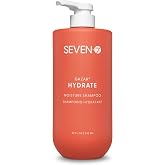 SEVEN Hair Care Gazar Hydrate Shampoo for Women &amp; Men, Sulfate &amp; Paraben Free, Cruelty Free with Pro Vitamin B5, Sugarcane + Moisturizing Cactus Flower for Dry Hair, Made in USA
