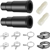 2 Set Dishwasher Connector Kit - Dishwasher Drain Hose Adapter with Inlet Connector, Hose Clamp, and Spring Clamps - Dishwasher Drain Connector Compatible with InSinkErator Garbage Disposals DWC-00