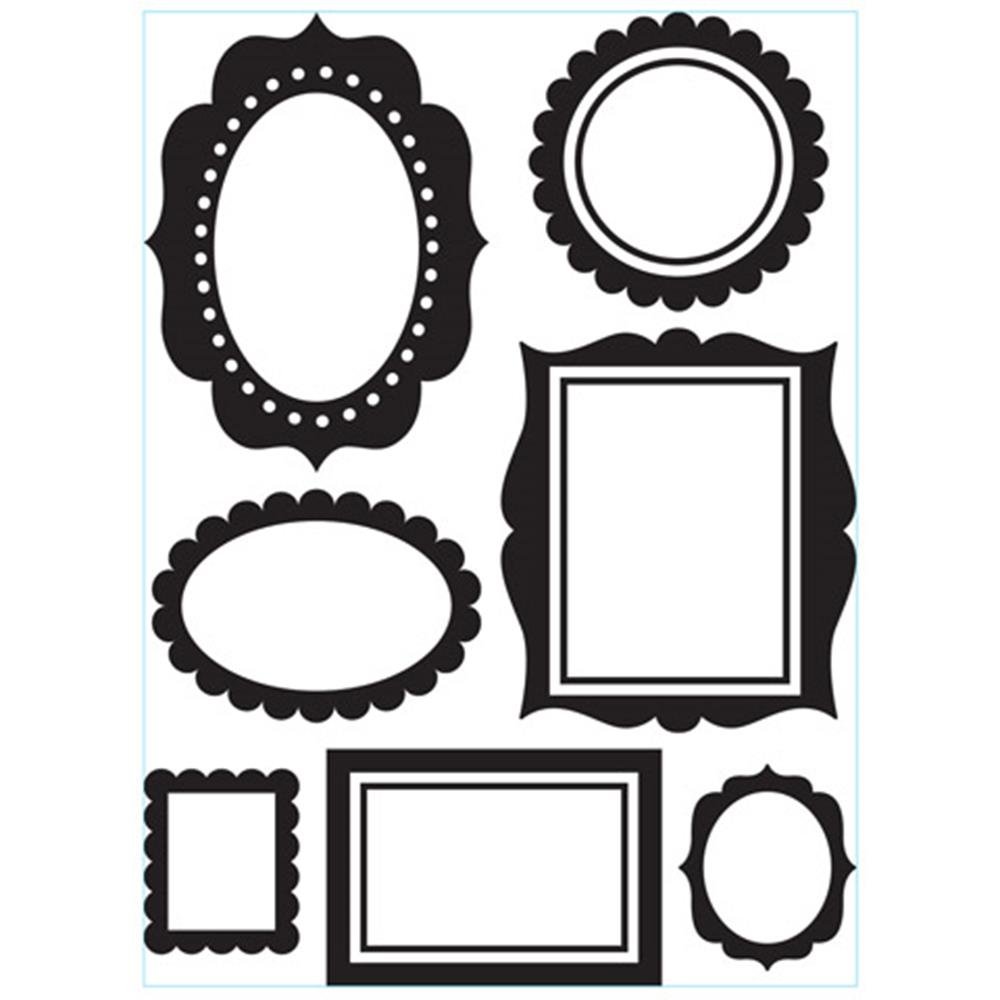 Darice Embossing Folder Wall Frames, Acrylic, Clear/White, 4.25-Inch x 5.75-Inch/ 3-Piece