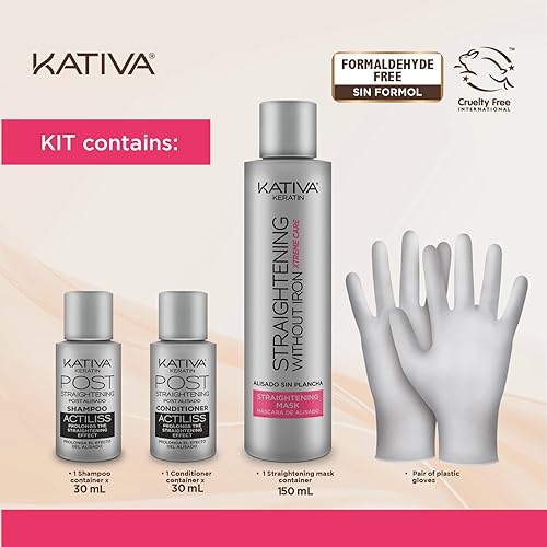 Kativa Anti-Frizz Xtreme Care, Home Use Straightening Treatment
