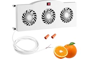 Makevivi 12V RV Refrigerator Fan, RV Fridge Fan for Efficient Air Circulation, Runs Quietly, Prevents Ice Buildup, Maintains Food Freshness