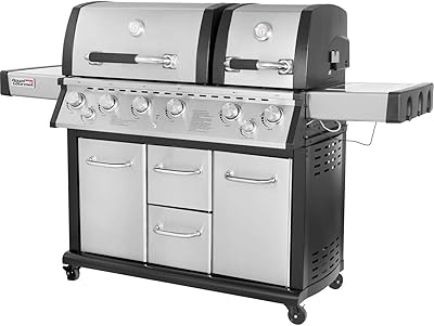 Royal Gourmet Mirage MG6001-R Two Split Lid 6-Burner Gas Grill