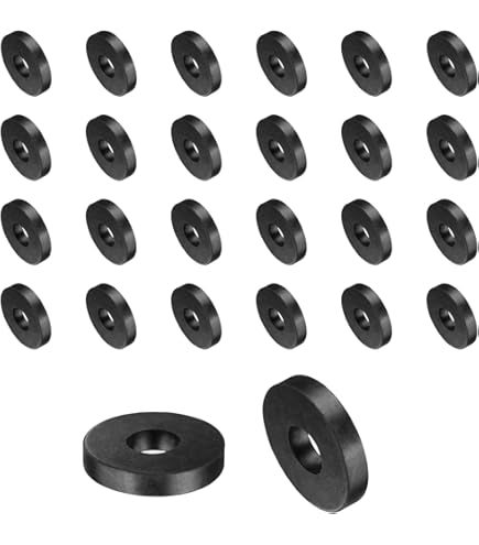 Uxcell 36pcs Rubber Spacers 27mm OD, 10mm ID, 6mm Height Round Anti Vibration Spacer Rubber Bushing Grommets Thick Rubber Washers For Home Car Accessories - View #7