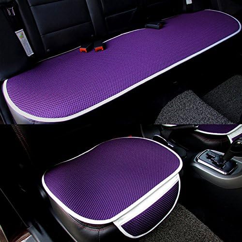 Car Interior Accessories Chair Pad Mat Car Seat Cover (universal full set-Purple)