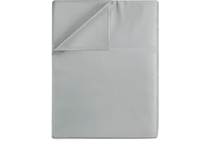 Good Sleep Bedding Flat Sheet King - 800 TC King Flat Sheet Only, 100% Egyptian Cotton Flat Sheets, Soft & Breathable Hotel Style Flat Sheets for King Size Bed - Light Gray