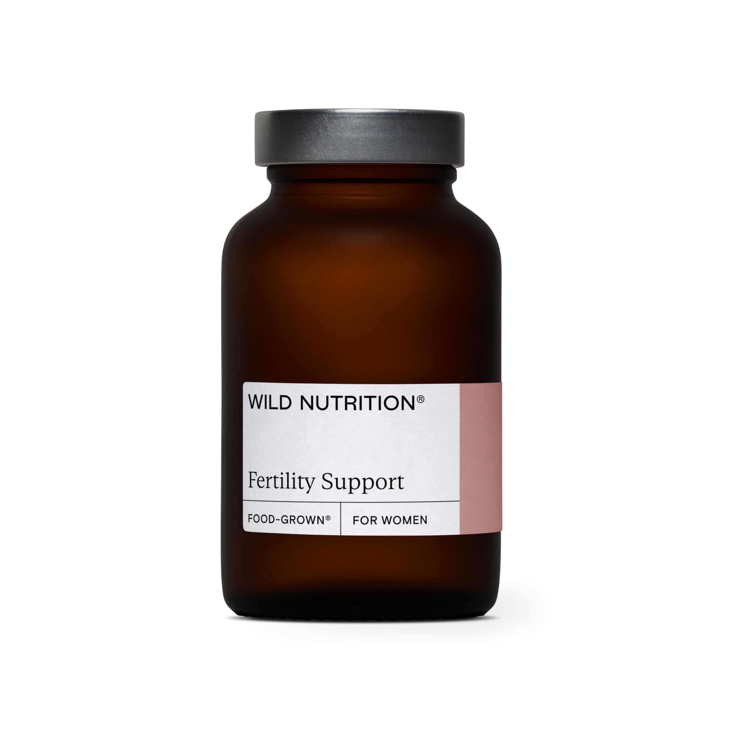 WILD NUTRITION Food-Grown® Fertility Support for Women | Fertility Supplements for Women to Support Healthy Ovulation & Conception | Womens Fertility | Female Fertility Supplement | 60 Capsules